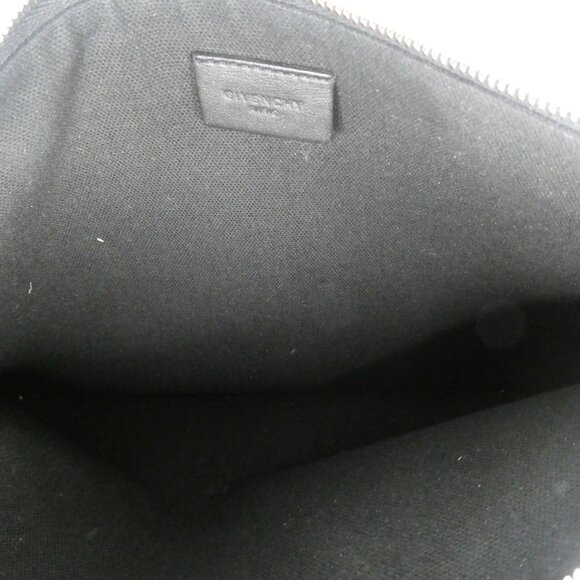 AUTHENTIC Givenchy Black Leather‎ Clutch Handbag - Picture 5 of 6